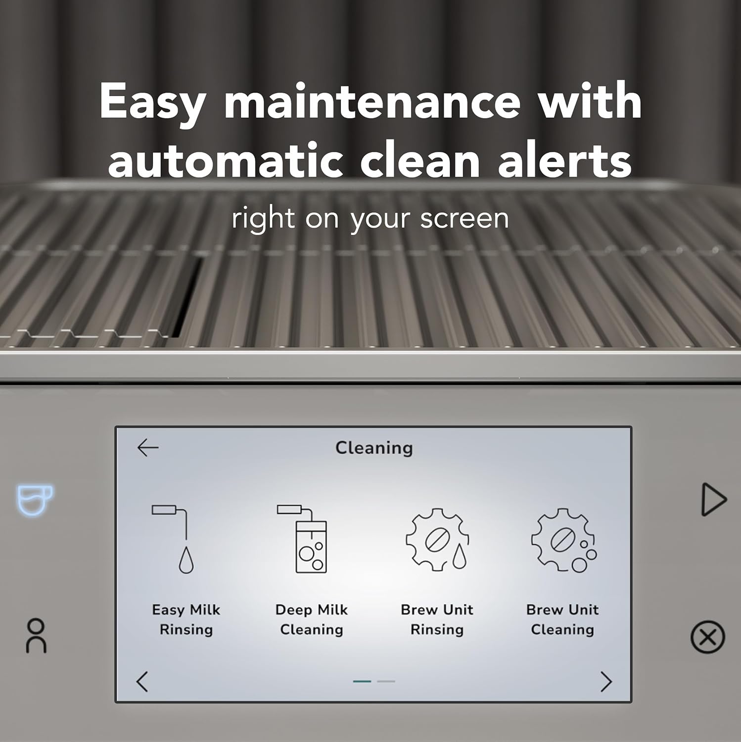 KitchenAid Fully Automatic Espresso Machine KF8 with Milk Attachment and Plant Based Milk Options, KES8558SX, Stainless Steel