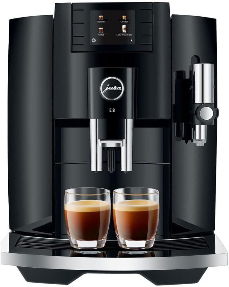 Jura E8 (NAA) 4th Gen Automatic Coffee Machine Black-Certified Refurbished