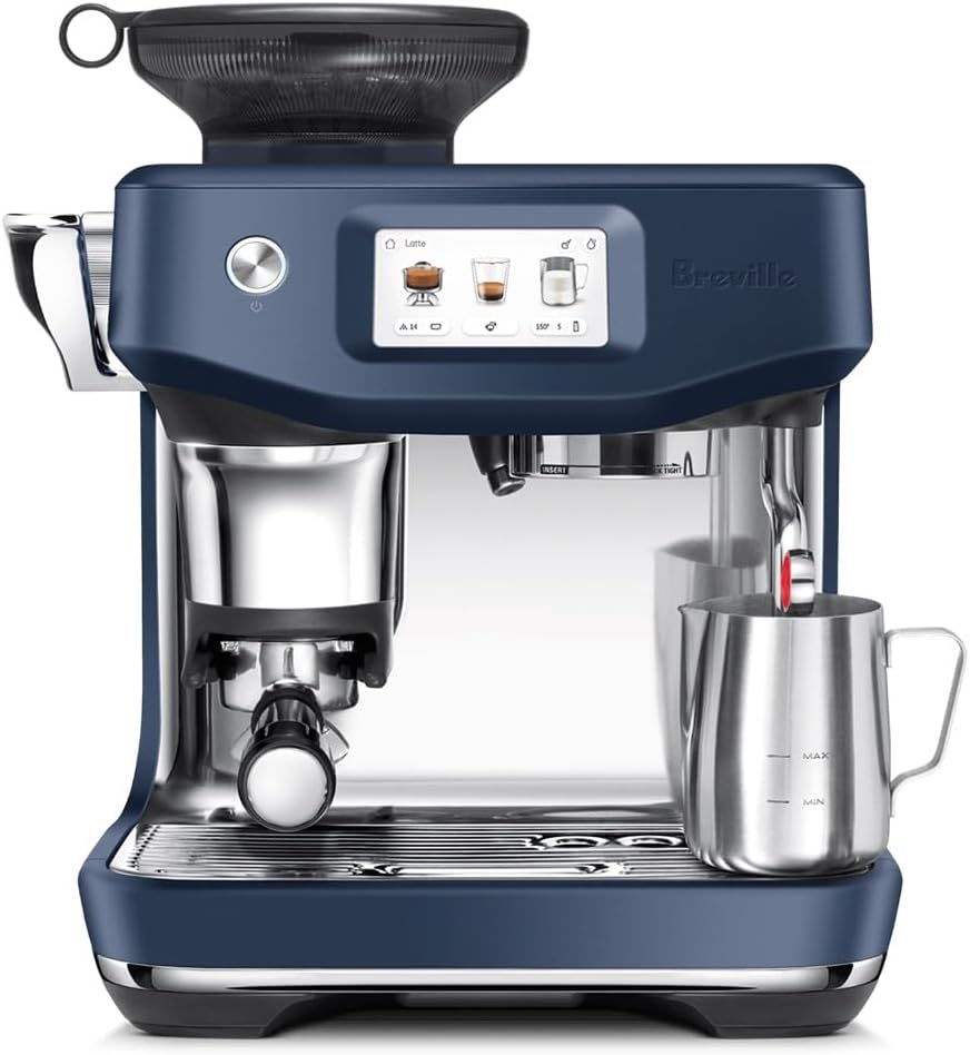 Breville Barista Touch Impress Espresso Machine BES881DBL, Damson Blue