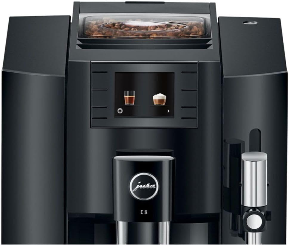 Jura E8 (NAA) 4th Gen Automatic Coffee Machine Black-Certified Refurbished