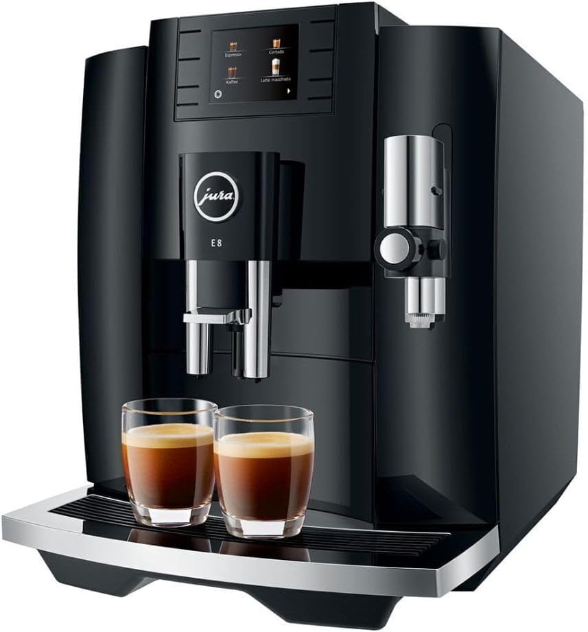 Jura E8 (NAA) 4th Gen Automatic Coffee Machine Black-Certified Refurbished