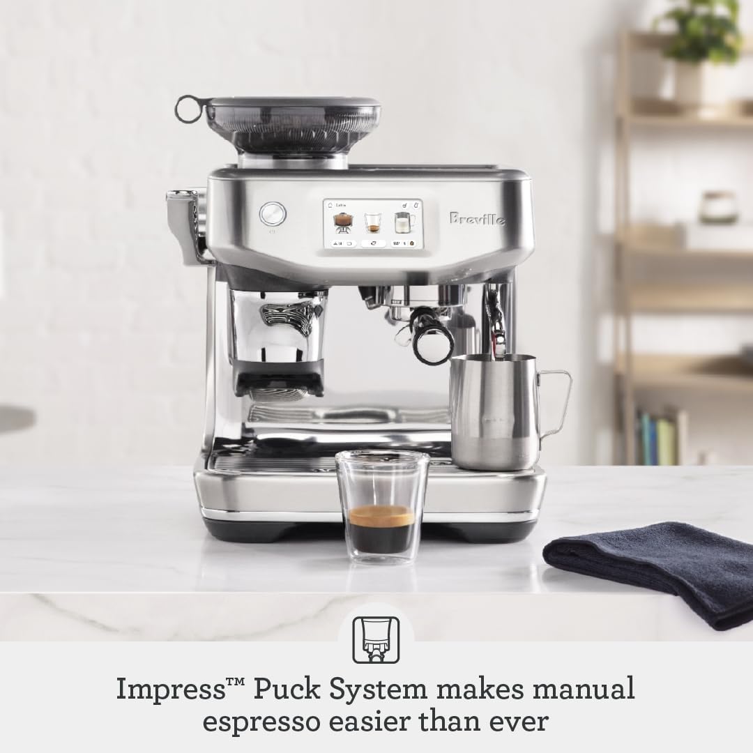 Breville Barista Touch Impress Espresso Machine BES881DBL, Damson Blue