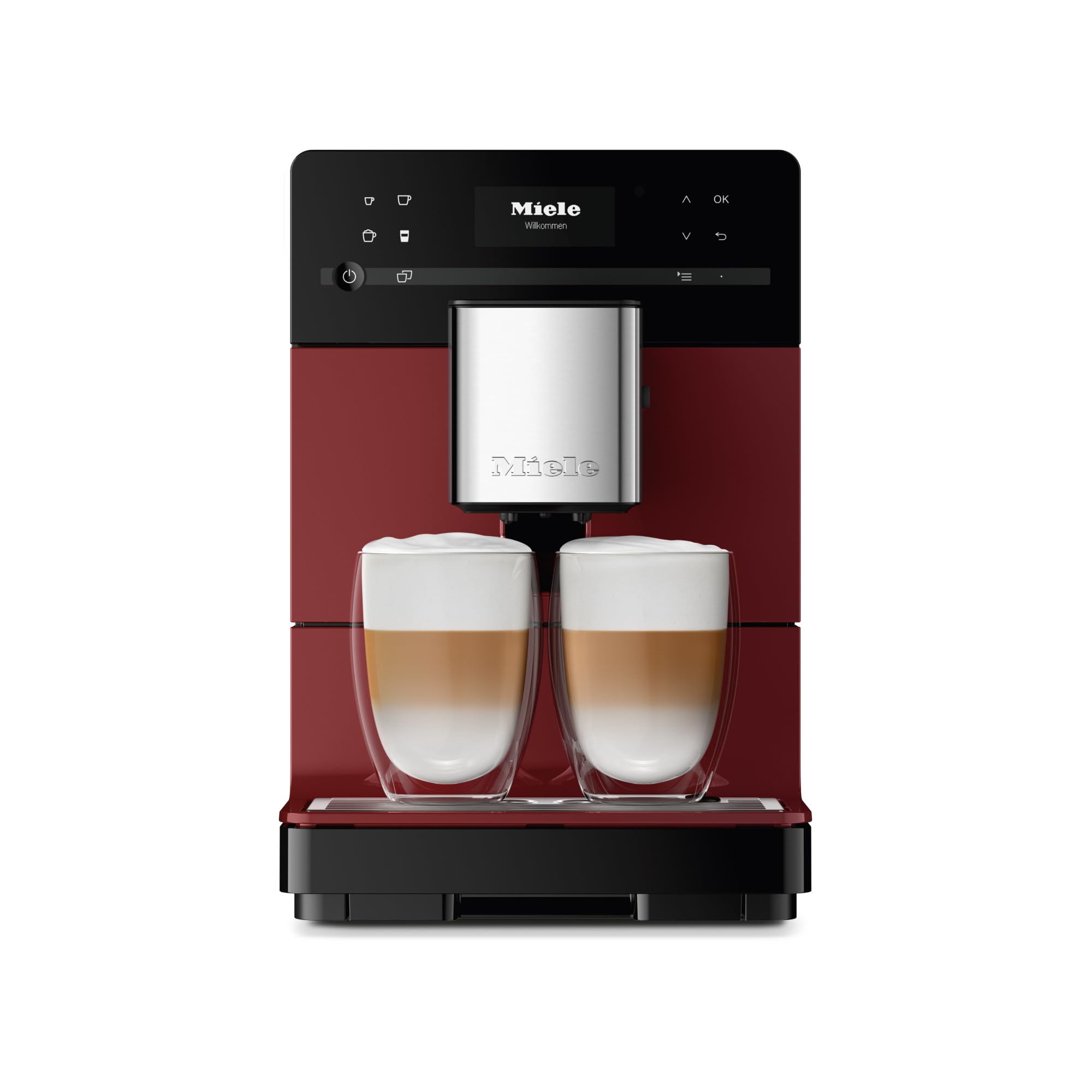 Miele CM 5310 Silence Automatic Coffee Maker - With OneTouch for Two, AromaticSystem, coffee pot, cleaning programs and more, in Obsidian Black
