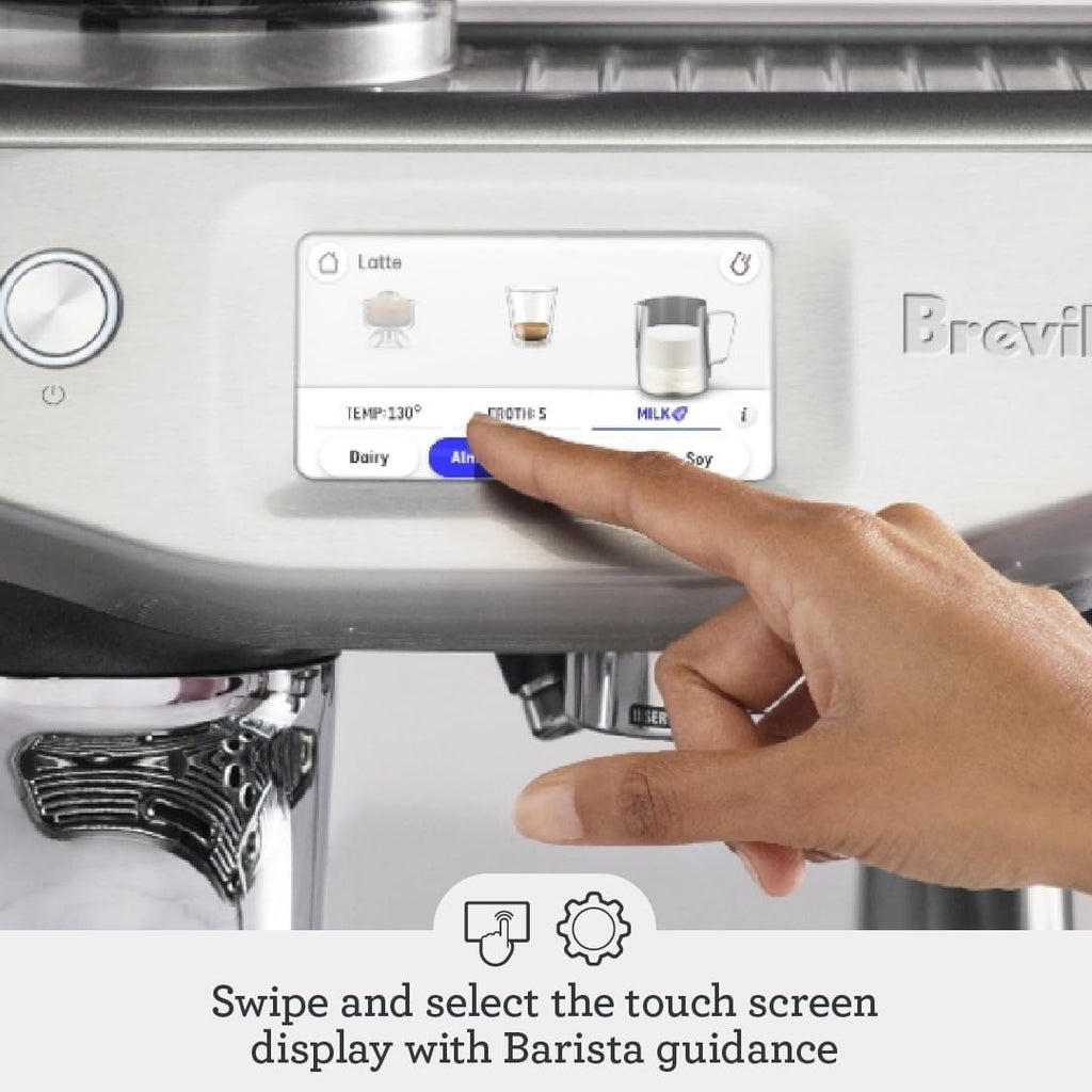 Breville Barista Touch Impress Espresso Machine BES881DBL, Damson Blue