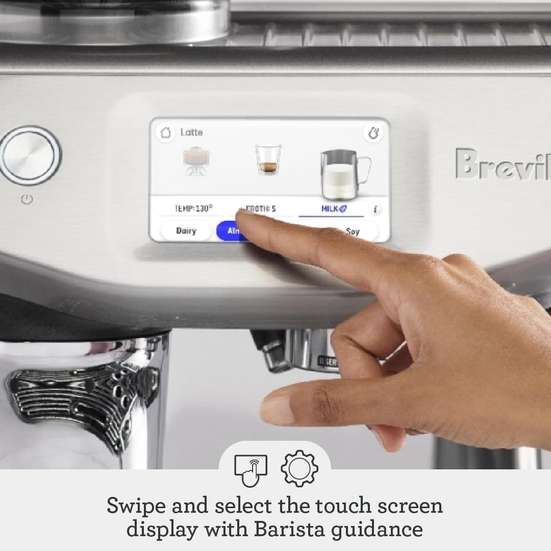 Breville Barista Touch Impress Espresso Machine BES881DBL, Damson Blue
