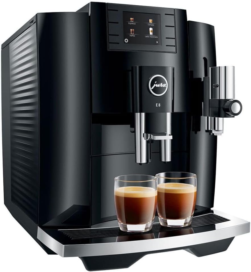 Jura E8 (NAA) 4th Gen Automatic Coffee Machine Black-Certified Refurbished