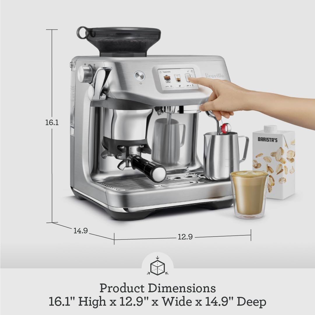 Breville Barista Touch Impress Espresso Machine BES881DBL, Damson Blue