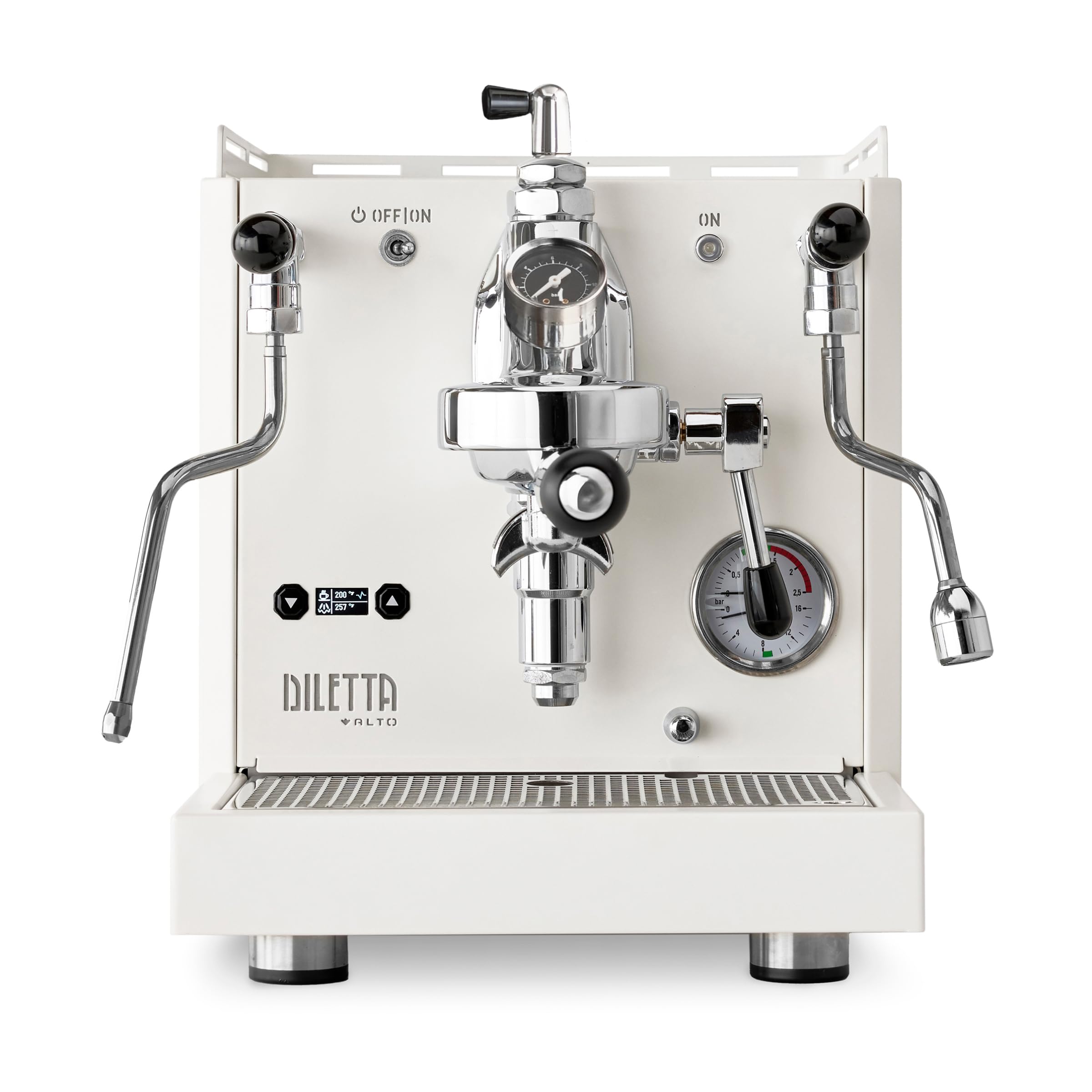 Diletta Alto Espresso Machine with Flow Control | Dual Boiler | PID | Shot Timer | Adjustable OPV | (Black)