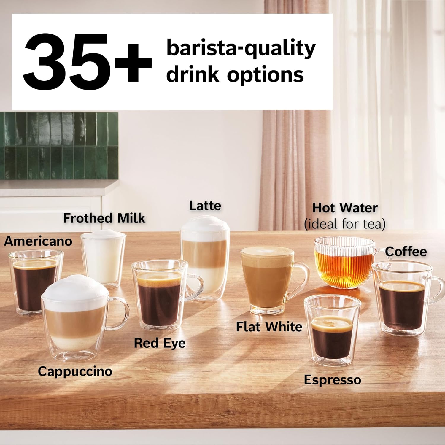 Bosch 800 Series Fully Automatic Espresso and Coffee Machine – 36 Drinks with Coffee World, Cold Brew, Double Cup, Integrated Milk Container, Smart Features, in Stainless Steel TQU60703